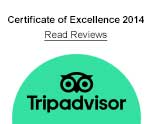 Tripadvisor 2014 Certificate of Excellence