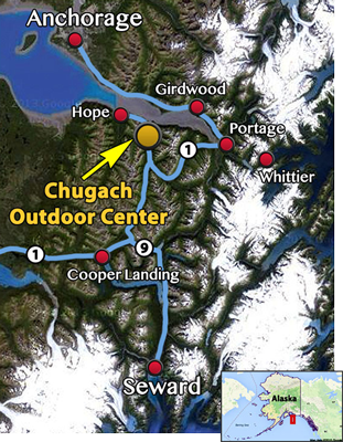 Chugach Outdoor Center Map